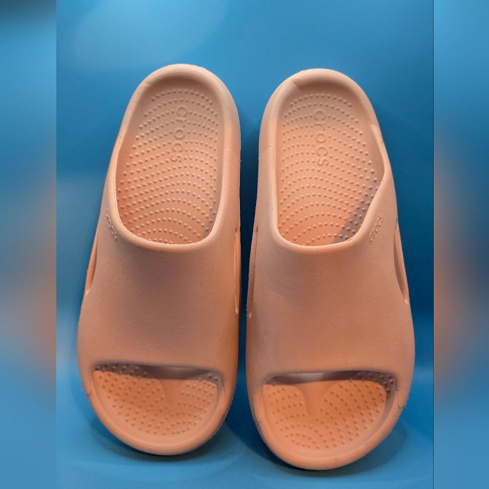 Crocs Mellow Recovery Slide Pink Clay  M7 W9 sandal